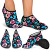 Pink Hibiscus Hawaiian Flower Aqua Water Shoes