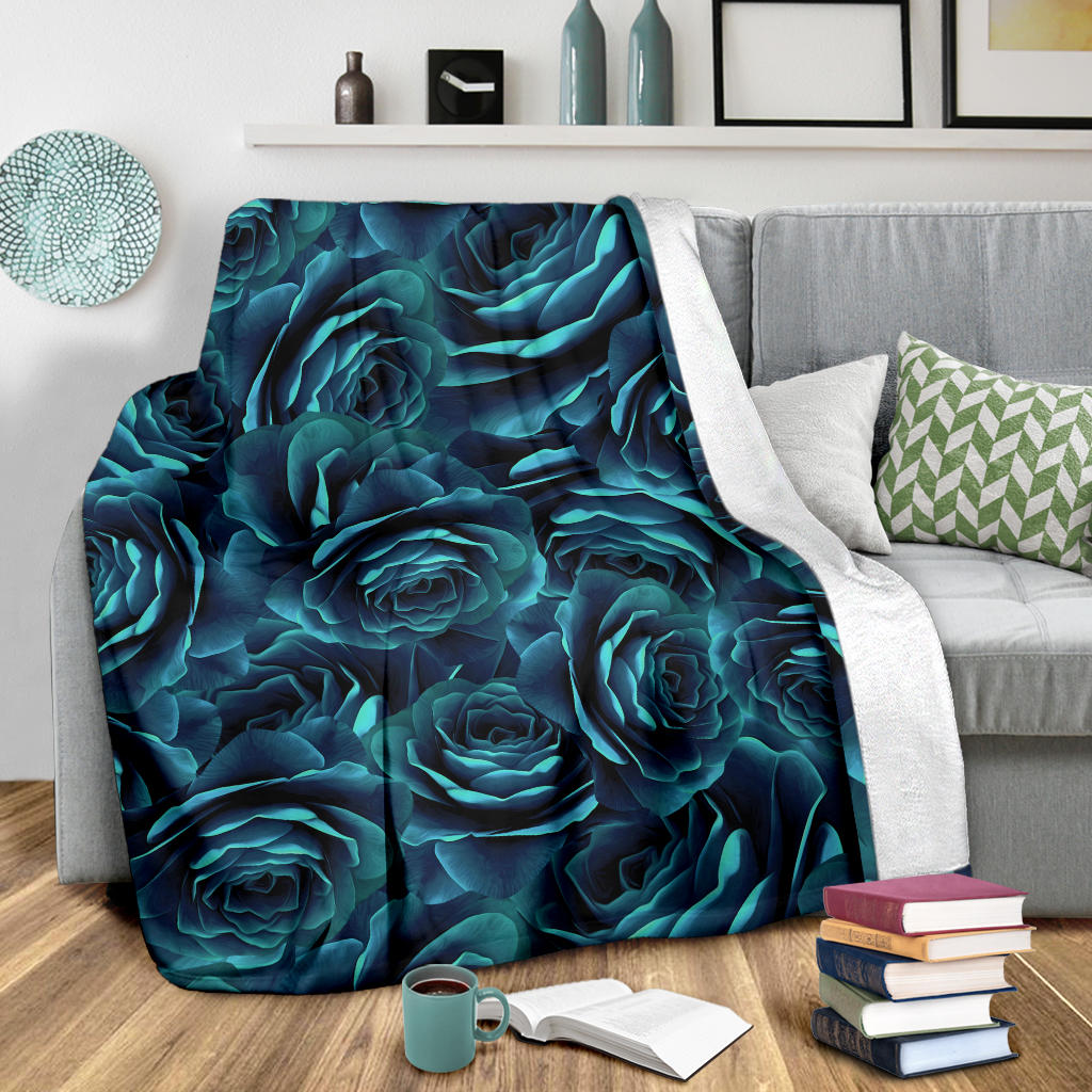 Camellia Pattern Print Design CM04 Fleece Blanket