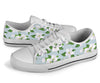 Apple blossom Pattern Print Design AB04 White Bottom Low Top Shoes