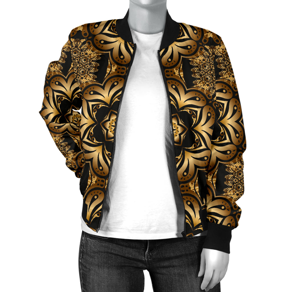 Celtic Pattern Print Design 07 Women's Bomber Jacket