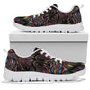 Colorful Art Wolf  Sneakers White Bottom Shoes