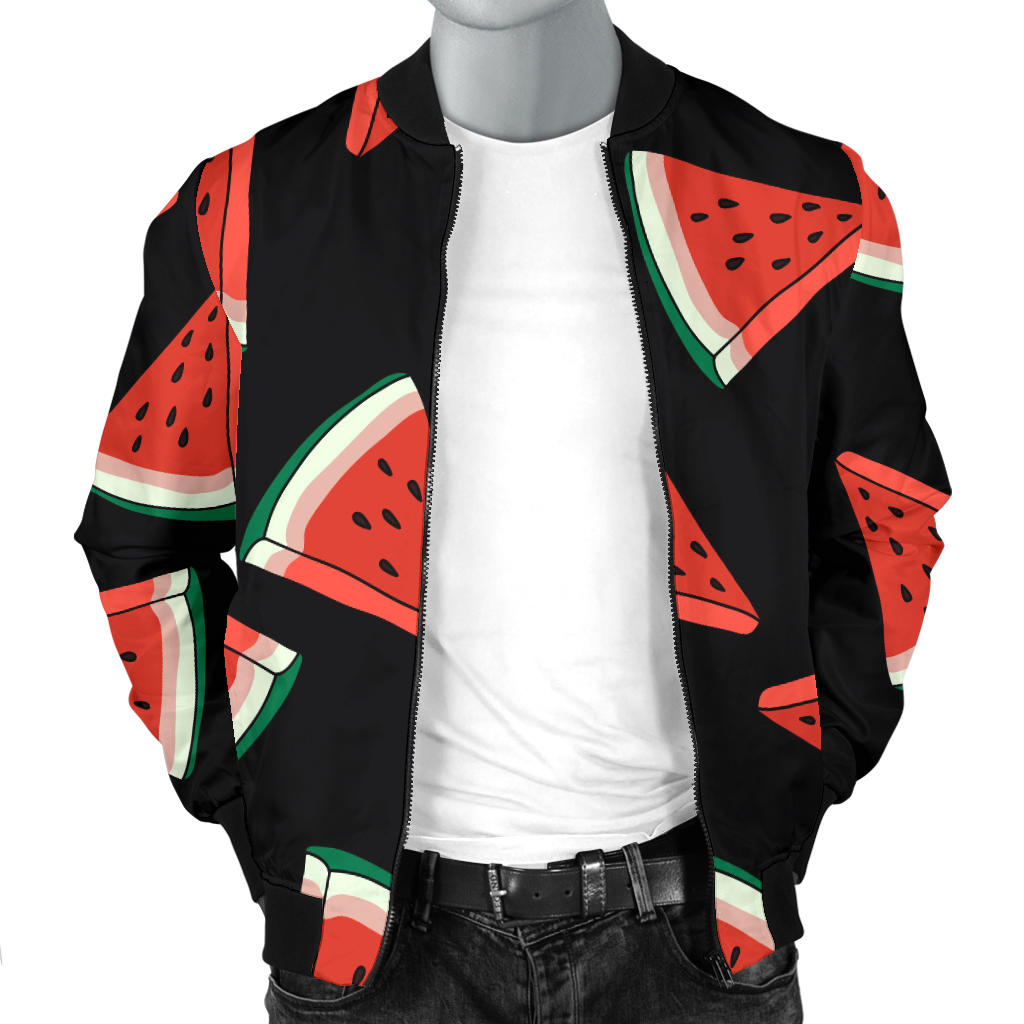 Watermelon Pattern Print Design WM01 Men Bomber Jacket