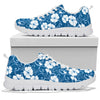 Hibiscus Pattern Print Design HB03 Sneakers White Bottom Shoes