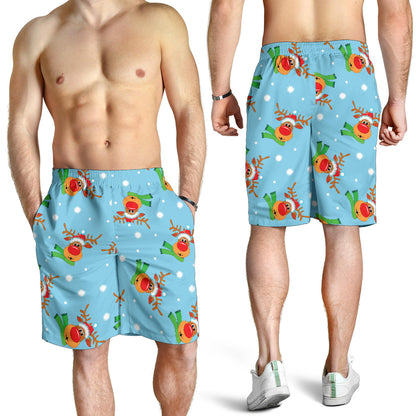 Reindeer cute Pattern Print Design 02 Mens Shorts