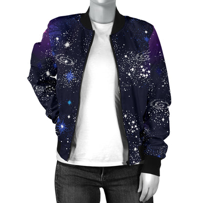 Cosmic Pattern Print Design 03 Women's Bomber Jacket