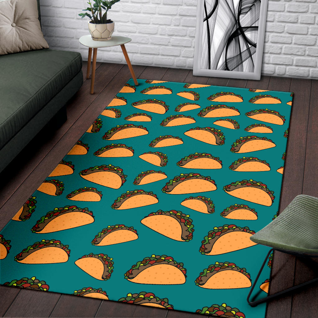 Taco Pattern Print Design TC07 Area Rugs