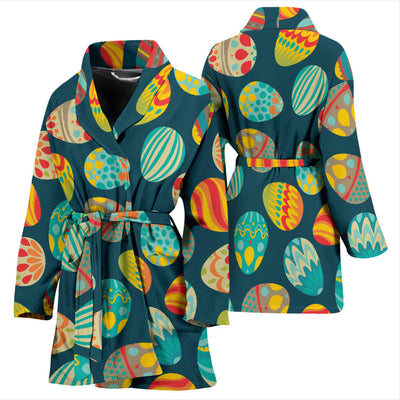 Easter Eggs Pattern Print Design RB09 Women Bathrobe