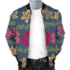 Hawaiian Themed Pattern Print Design H018 Men Bomber Jacket