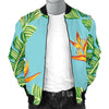 Bird Of Paradise Pattern Print Design BOP04 Men Bomber Jacket