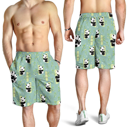 Panda Pattern Print Design A03 Mens Shorts