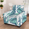 Pattern Tropical Palm Leaves Armchair Slipcover