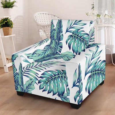 Pattern Tropical Palm Leaves Armchair Slipcover