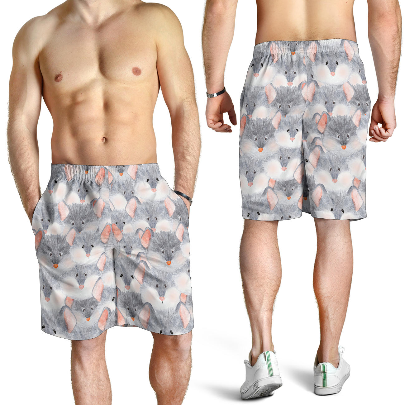 Rat Baby Pattern Print Design 02 Mens Shorts