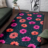 Anemone Pattern Print Design AM08 Area Rugs