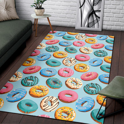 Donut Pattern Print Design DN05 Area Rugs