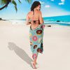 Donut Pattern Print Design DN04 Sarong Pareo Wrap