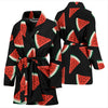 Watermelon Pattern Print Design WM01 Women Bathrobe