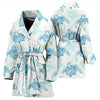 Sea Turtle Pattern Print Design T01 Women Bathrobe