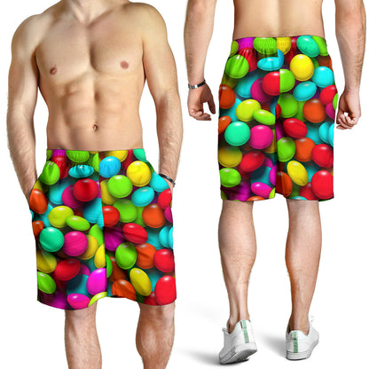 Candy Pattern Print Design CA03 Mens Shorts