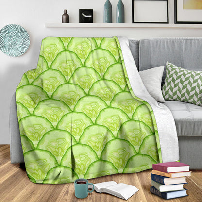 Cucumber Pattern Print Design CC04 Fleece Blanket