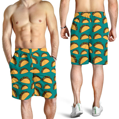 Taco Pattern Print Design TC07 Mens Shorts