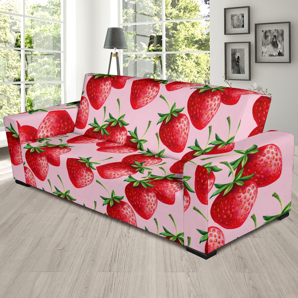 Strawberry Pattern Print Design SB03 Sofa Slipcover