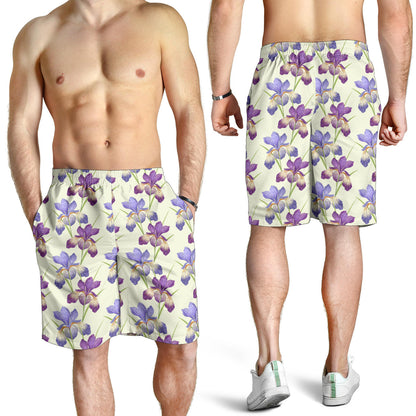 Iris Pattern Print Design IR08 Mens Shorts