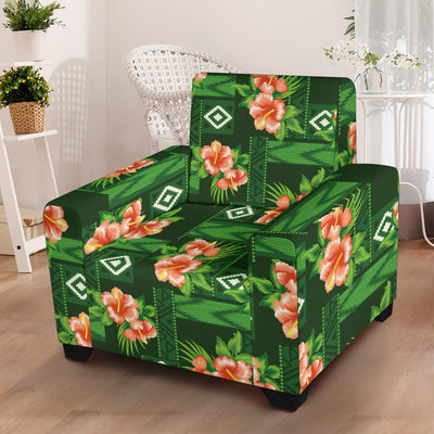 Hibiscus Pattern Print Design HB05 Armchair Slipcover