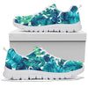 Brightness Tropical Palm Leaves Sneakers White Bottom Shoes