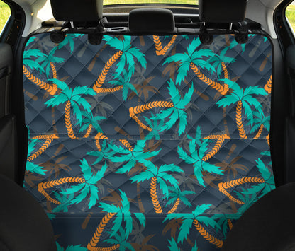 Palm Tree Pattern Print Design PT01 Rear Dog  Seat Cover