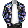 Lavender Dragonfly Pattern Print Design LV03 Men Bomber Jacket