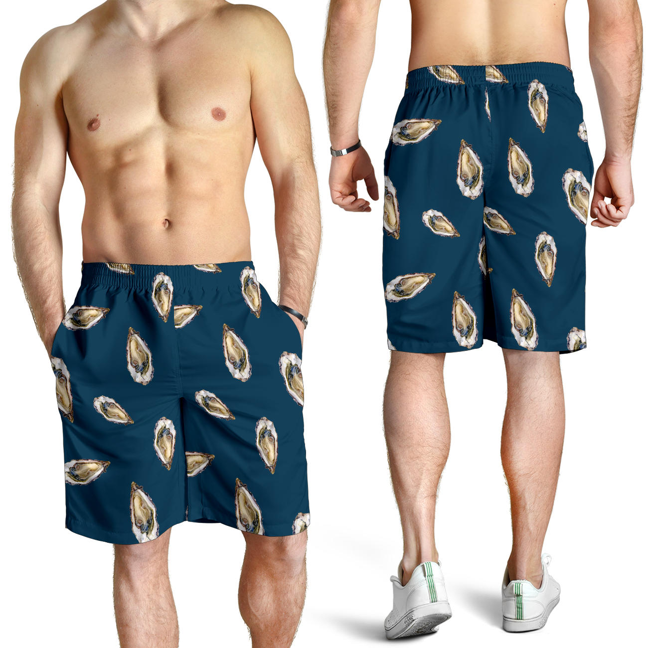 Oyster Pattern Print Design 03 Mens Shorts