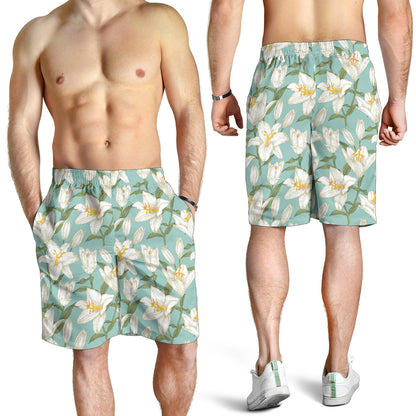Lily Pattern Print Design LY09 Mens Shorts