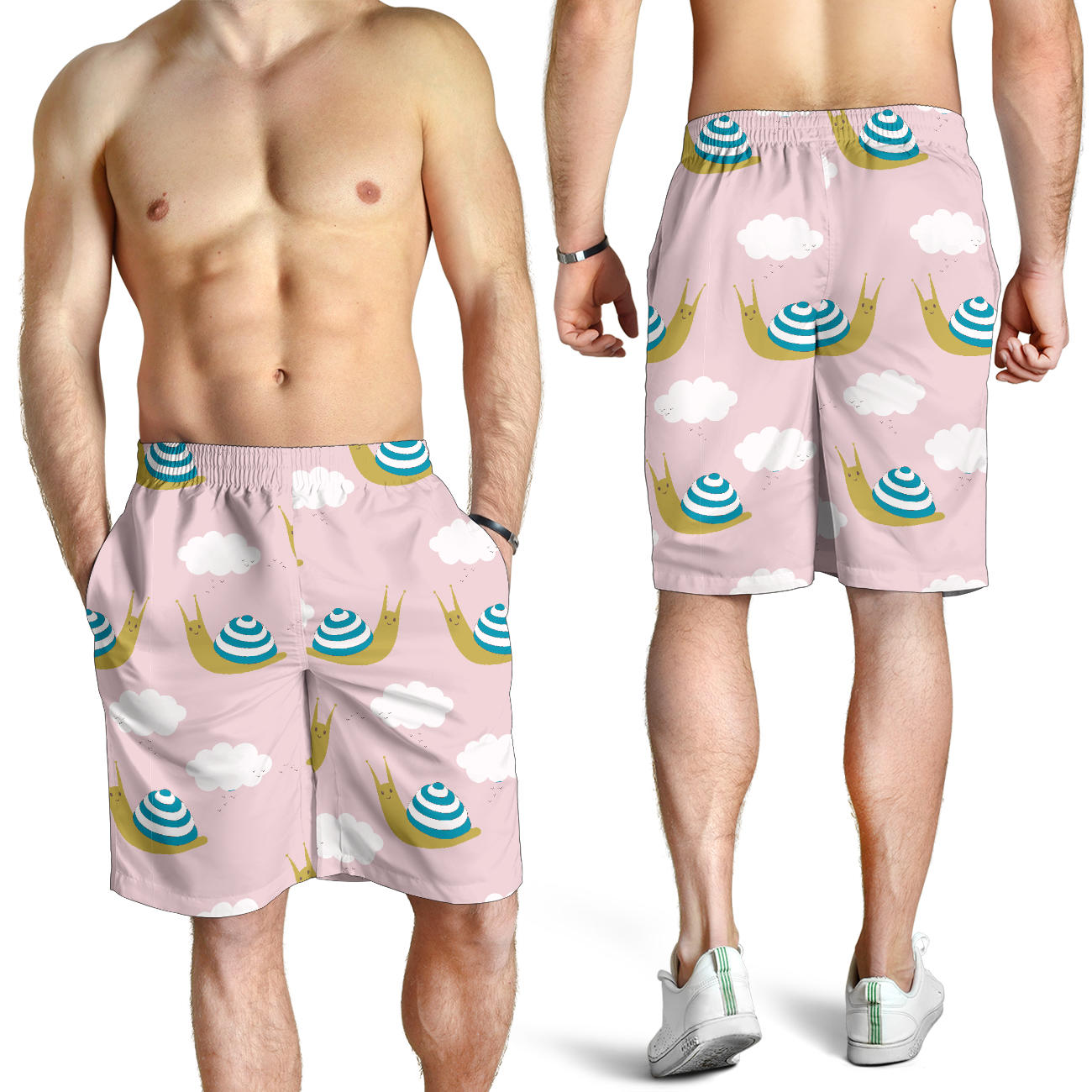 Snail Pattern Print Design 02 Mens Shorts