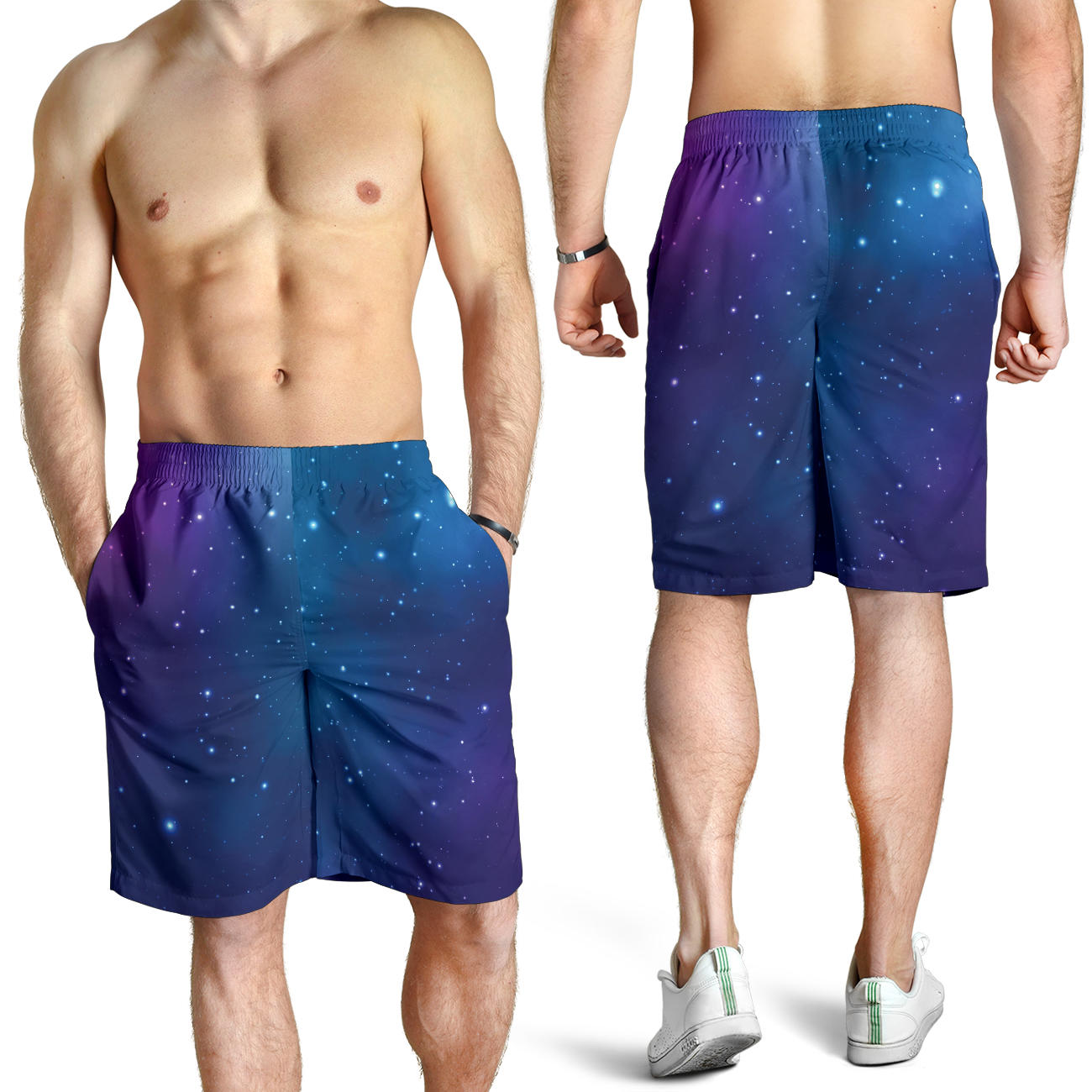 Nebula Pattern Print Design A01 Mens Shorts