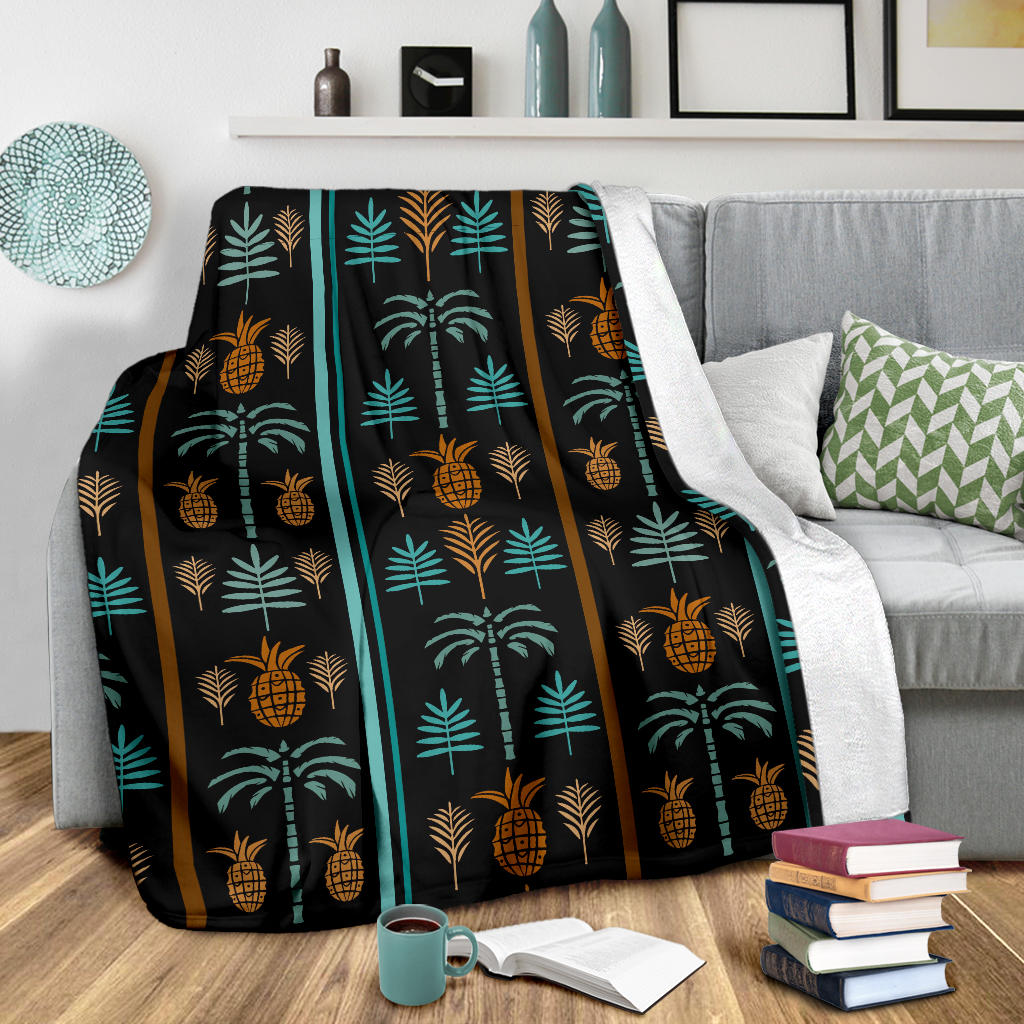Hawaiian Themed Pattern Print Design H023 Fleece Blanket