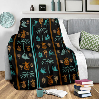 Hawaiian Themed Pattern Print Design H023 Fleece Blanket