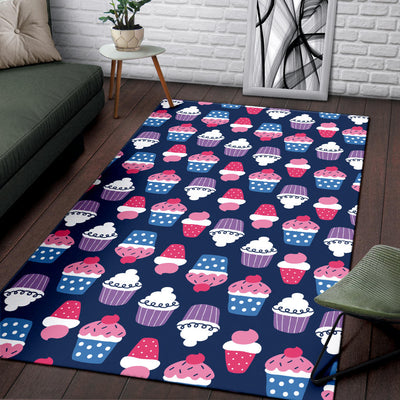 Cupcake Pattern Print Design CP04 Area Rugs