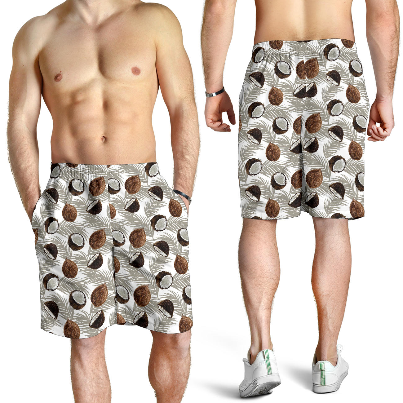 Coconut Pattern Print Design CN03 Mens Shorts