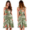 Bird Of Paradise Pattern Print Design BOP08 Midi Dress