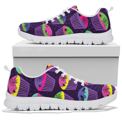 CupCake Halloween Sneakers White Bottom Shoes