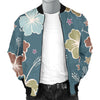 Hibiscus Pattern Print Design HB033 Men Bomber Jacket