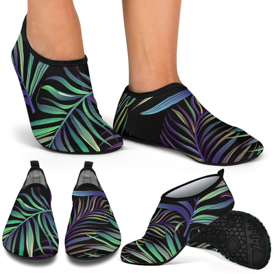 Tropical Palm Leaves Pattern Brightness Aqua Water Shoes