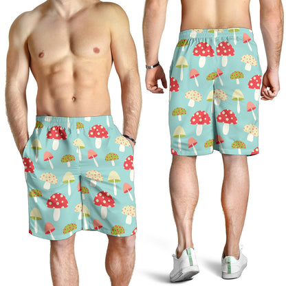 Mushroom Pattern Print Design A01 Mens Shorts