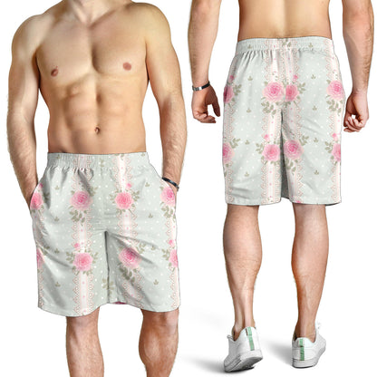 Rose Pattern Print Design RO016 Mens Shorts