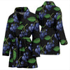 Blueberry Pattern Print Design BB01 Women Bathrobe