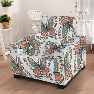 Butterfly Pattern Armchair Slipcover