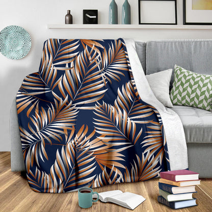 Tropical Flower Pattern Print Design TF07 Fleece Blanket