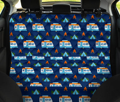 Camper Pattern Camping Themed No 3 Print Rear Dog  Seat Cover