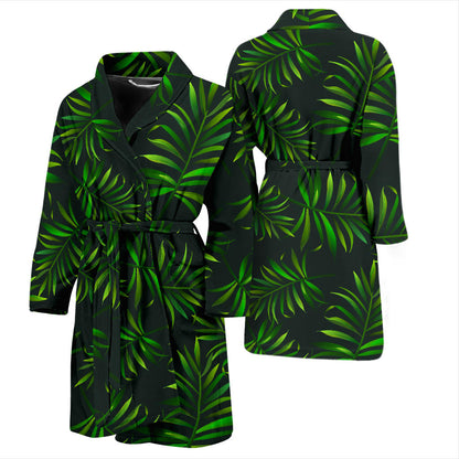 Rainforest Pattern Print Design RF03 Men Bathrobe